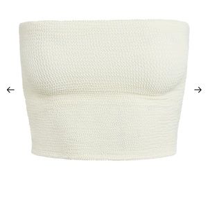 Monday Swimwear Laguna Top- Ivory Crinkle